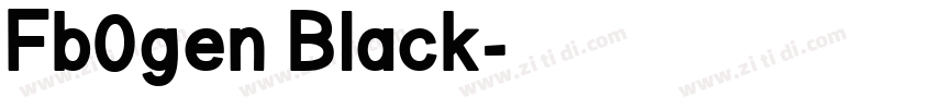 Fb0gen Black字体转换